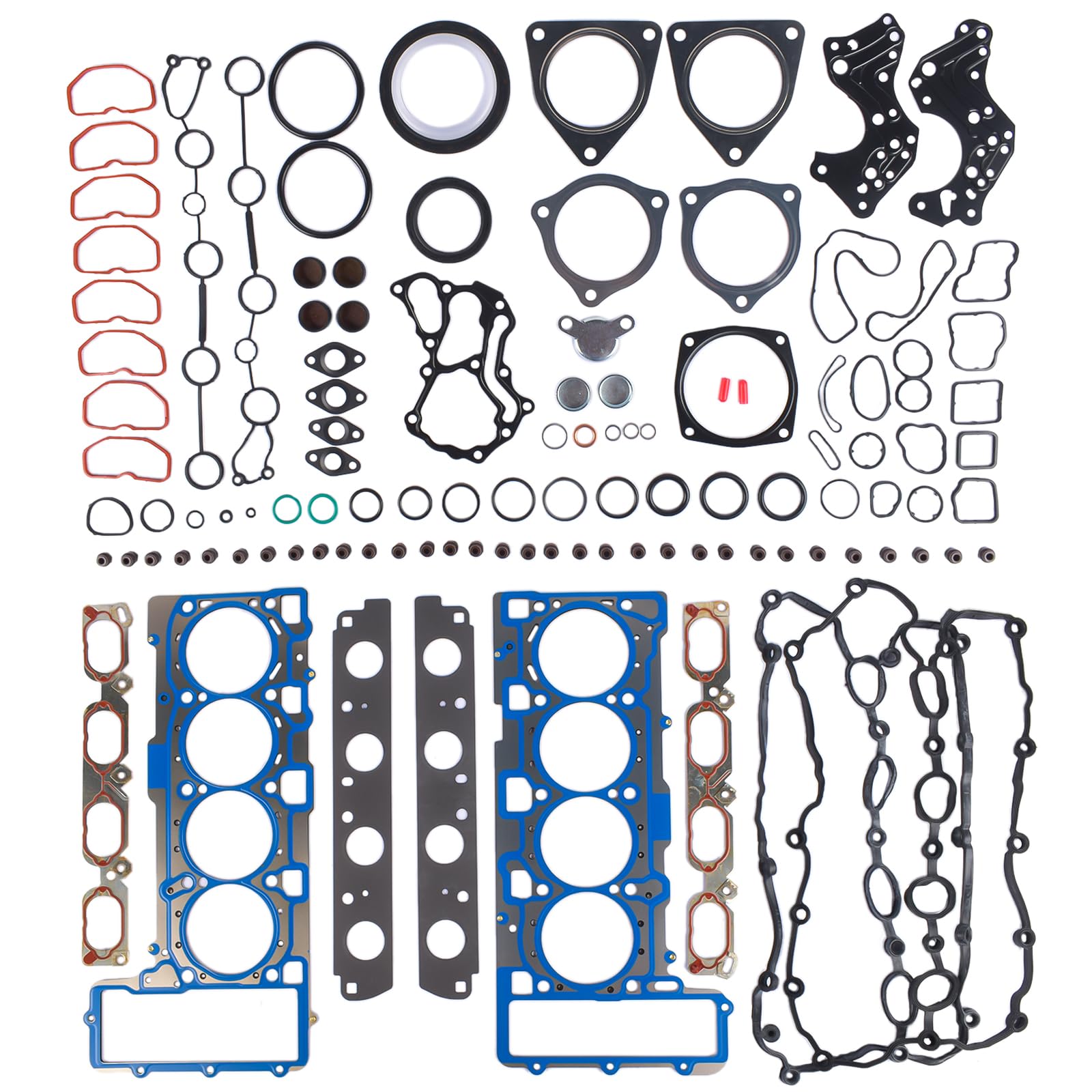 GLOSSY AUTO PARTS Engine Overhaul Rebuilding Gasket Seals Kit Replacement for Audi S5 A6 A8 Q7 VW Touareg 4.2L 079103484C 079103483T