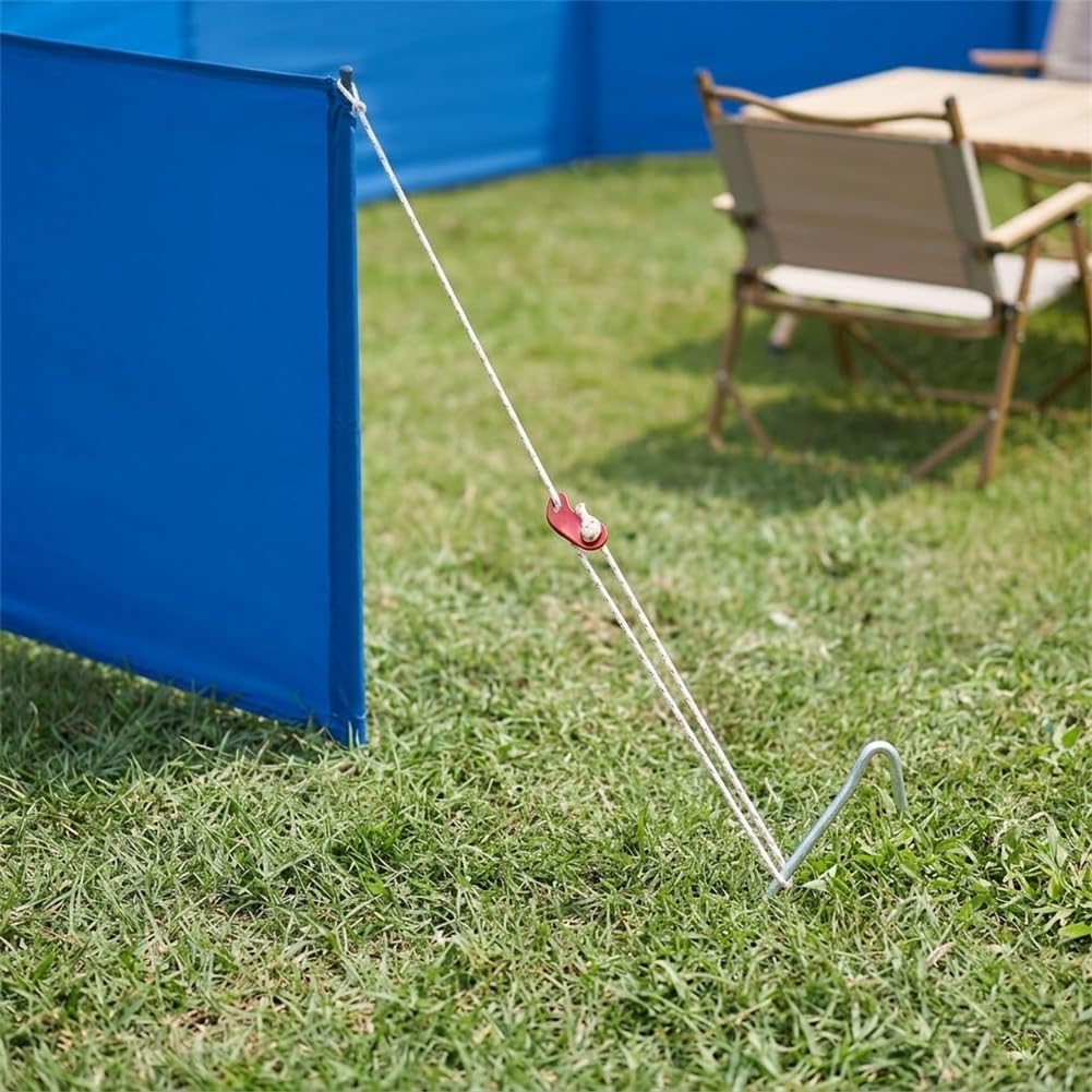 Outdoor Camping Osłona przed wiatrem Ekran zasłaniający 150D Oxford Plandeka na przednią szybę z żelaznymi słupkami 16 mm na piknik BBQ