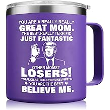 Christmas Gifts for Mom from Daughter Son - You're A Really Great Moms Coffee Mug - Christmas Birthday Gifts for Mom Mother Women Wife (14OZ Purple)