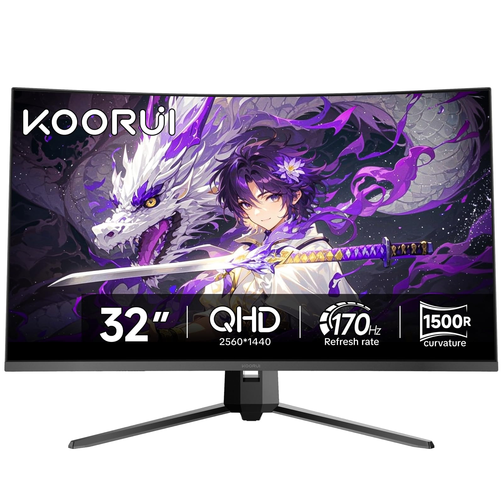 KOORUI 27 inch QHD Gaming Monitor（2560x1440p） Fast IPS, 200Hz, HDR400, 1ms,Adaptive FreeSync,VESA, Black Support DP & HDMI G2721P — view 17