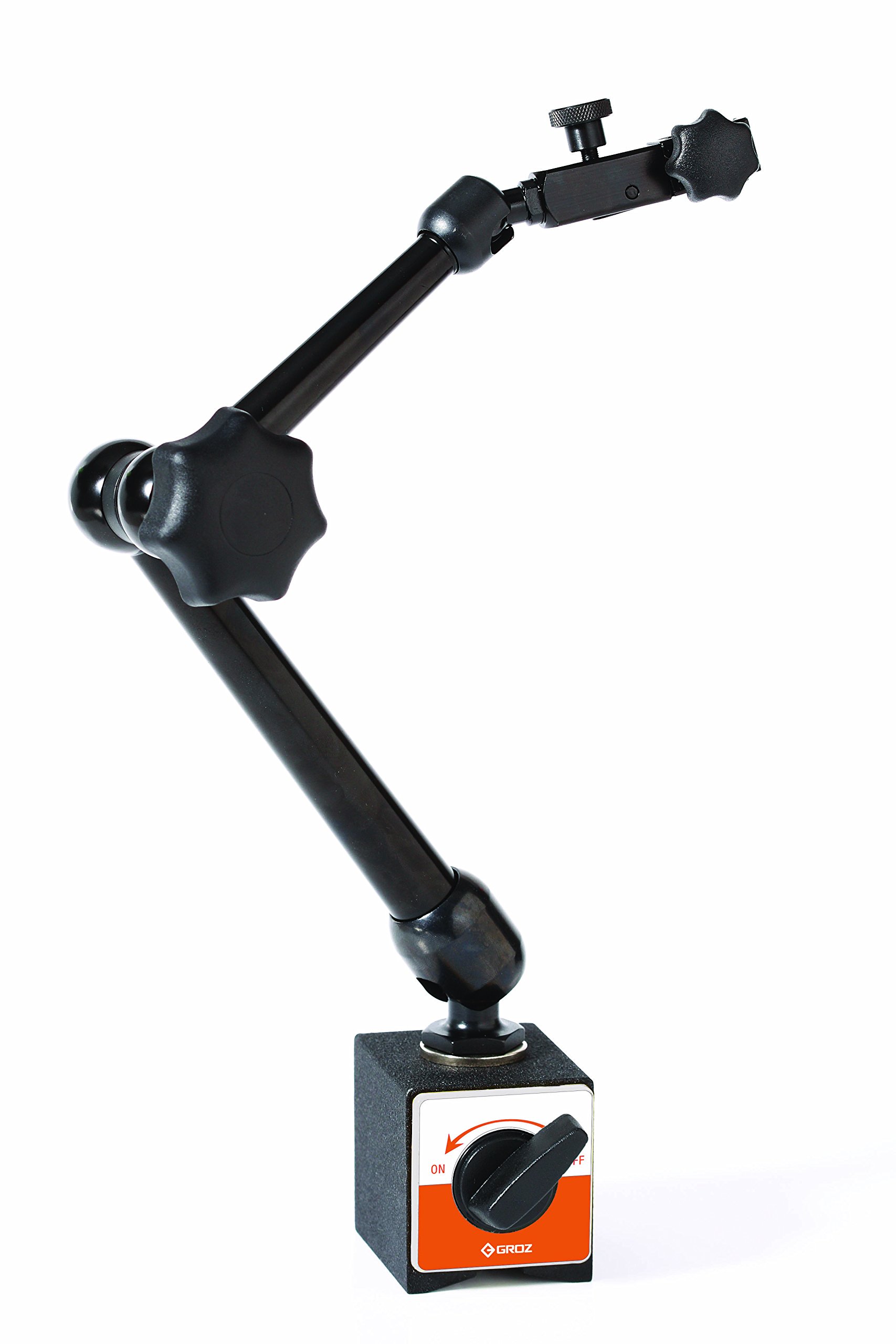 GROZ Articulating Arm Magnetic Base with 3 articulating joints| Ideal for use with wide variety of dial & test indicators| Magnetic Pull: Upto 80 Kg |Arm Length: 280 mm|Robust Construction| MB/80 (B077WNJ7VC) Amazon Price History, Amazon Price Tracker