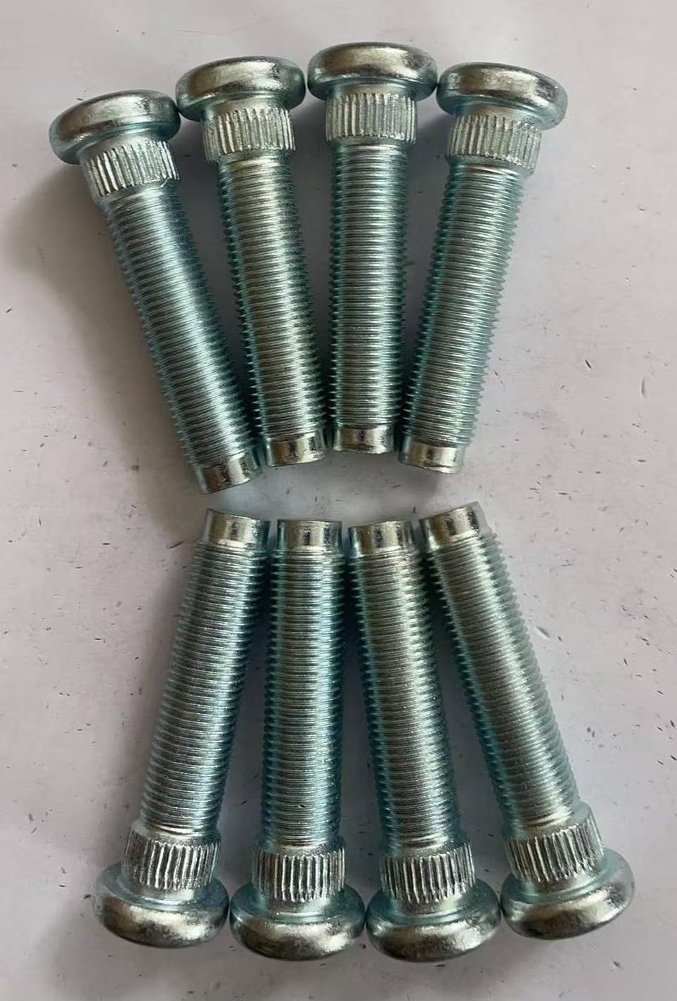 8pcs 9/16"-18 Serrated Front Wheel Lug Stud Bolts 610-471 Replacement for 2003-2008 Dodge Ram 2500 & Ram 3500