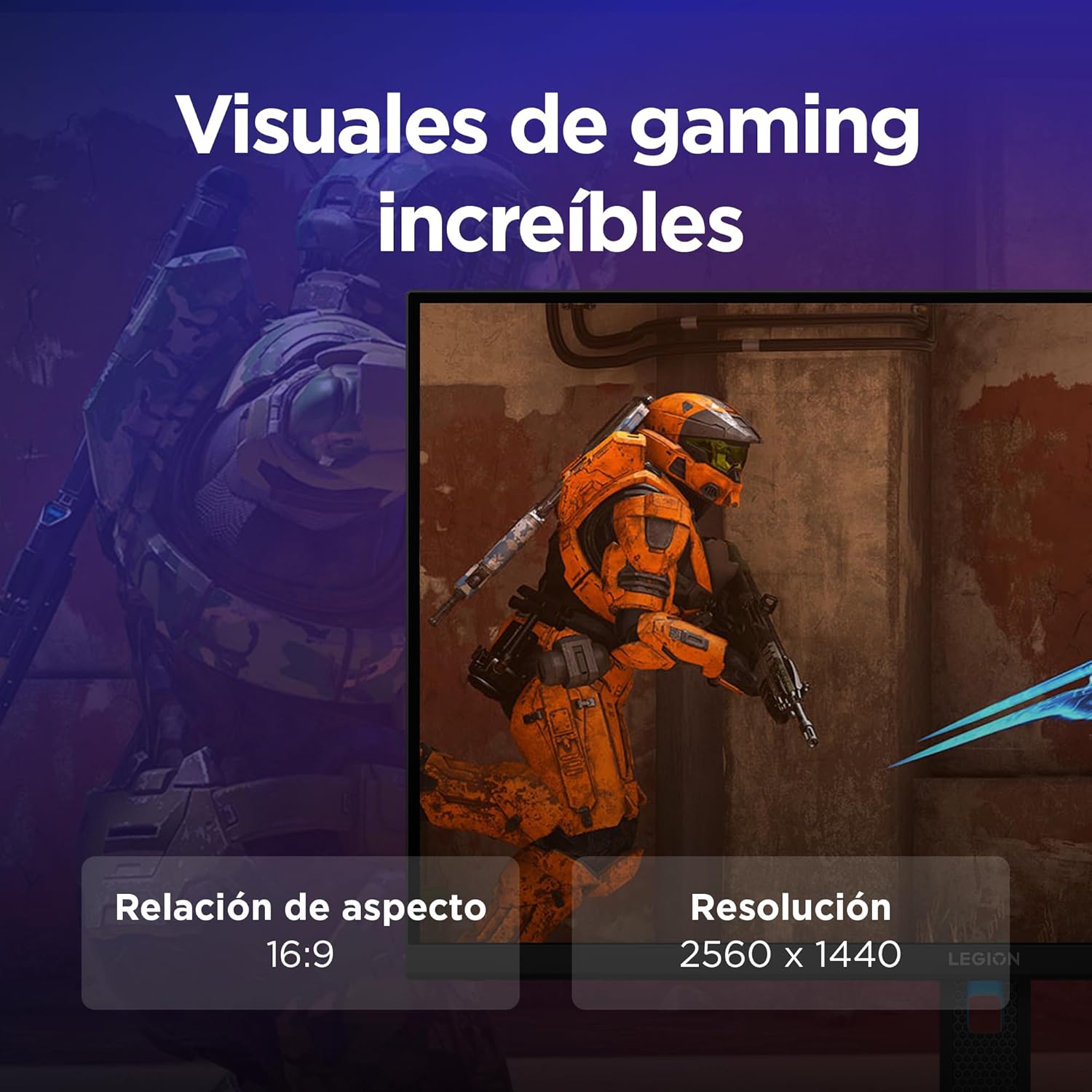 Lenovo Legion R27qe Gen 2 – Monitor Gaming QHD 27″ (IPS, 200 Hz, 0.5 ms MPRT, 16:9, HDMI 2.1 + DP 1.4, AMD FreeSync Premium, VESA Adaptive Sync, Ajuste Inclinación/Altura/Pivote/Giro) – Negro 10