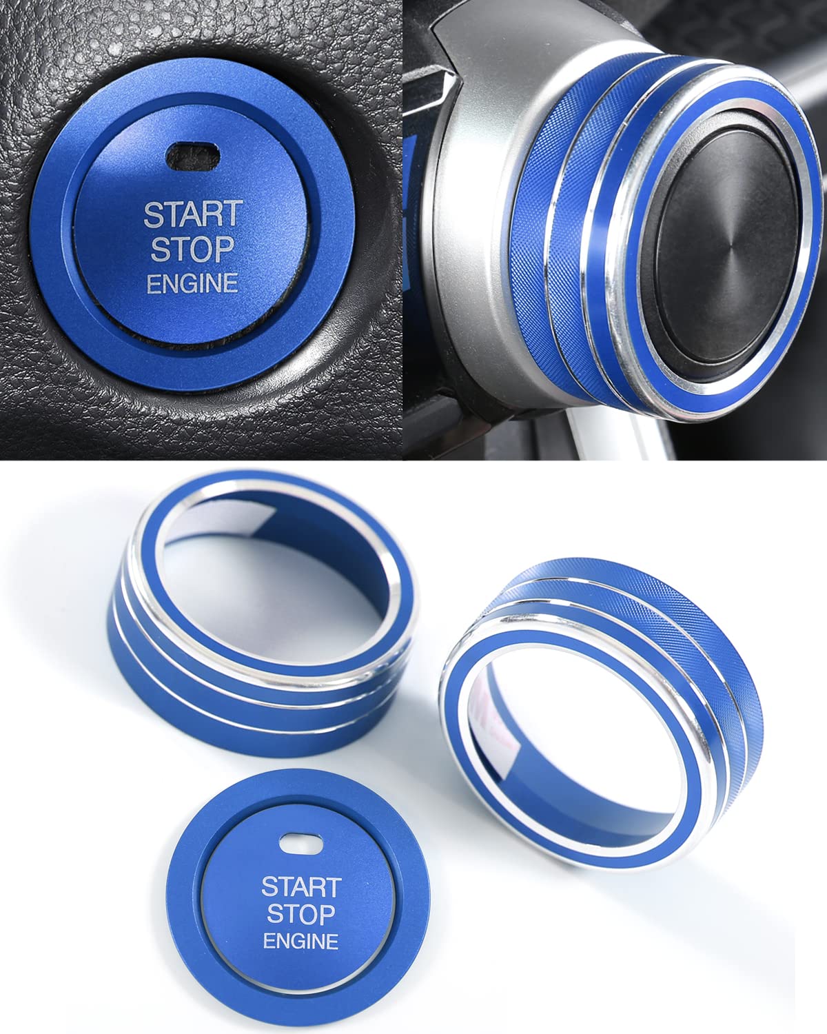 Amazon.com: 4 PCS for RAV4 AC Climate Control Knob Rings, Engine