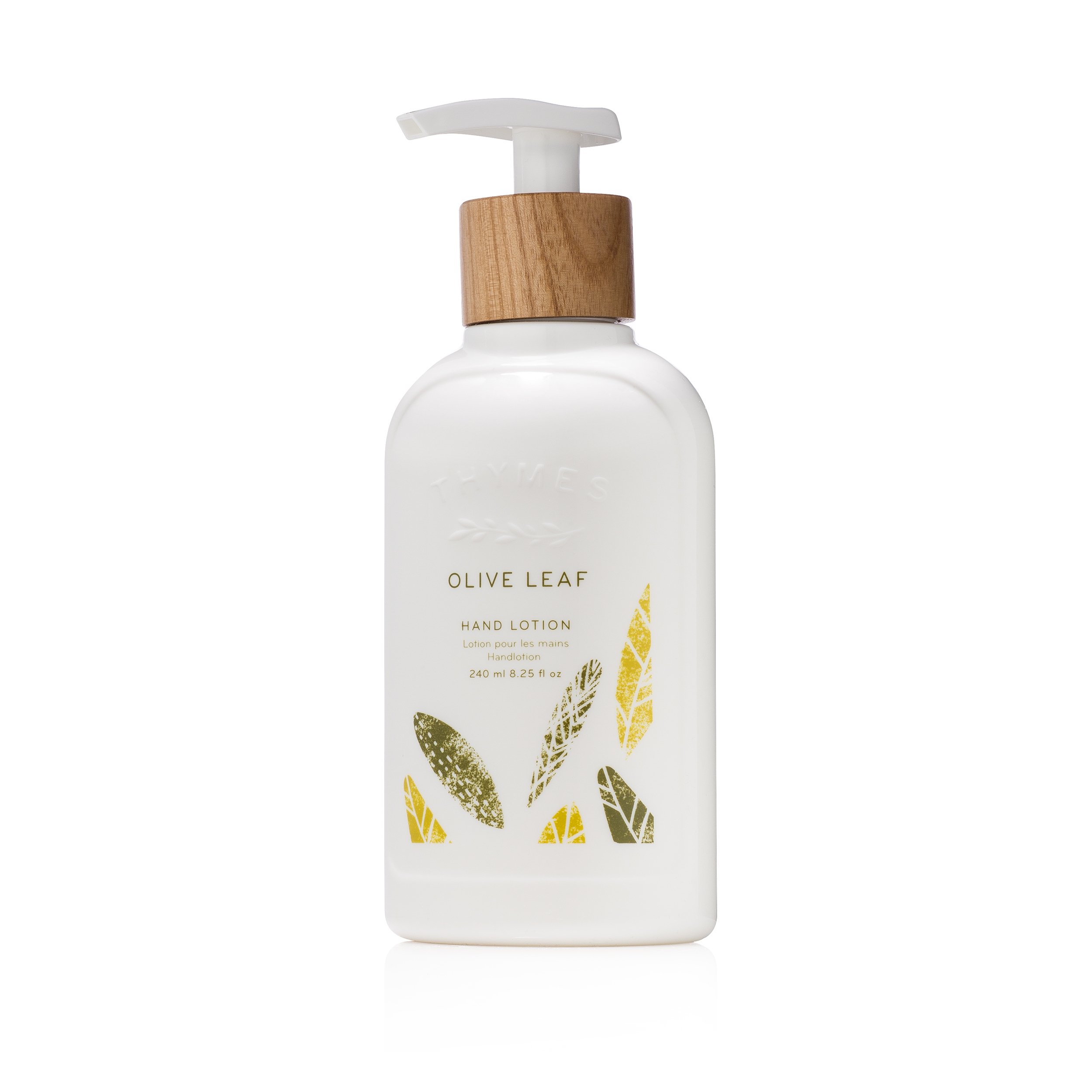 Thymes - Olive Leaf Hand Lotion with Pump - with Moisturizing Shea Butter, Vitamin E and _Olive Oil - 8.25oz