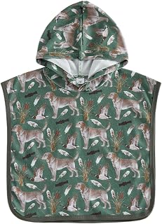 Baby Boy Hunting Duck Print Terry Hooded Swim Cover Up Poncho | Soft Terry Cloth Poncho with Mallard Duck Print, Sleeveless Hooded Design, Perfect for Beach, Pool, and Outdoor Adventures