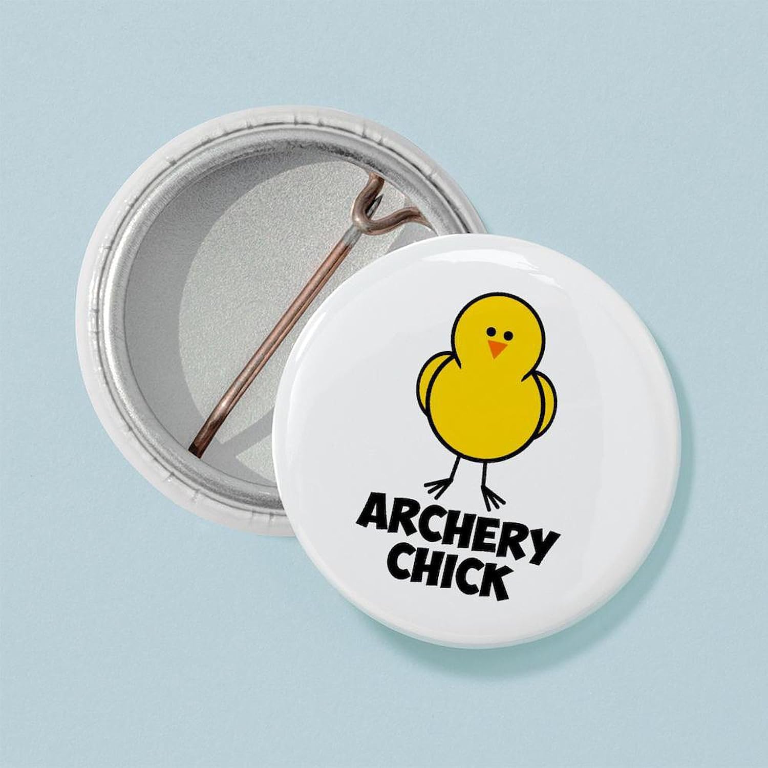 CafePress Archery Chick 1" Round Mini Button Pin