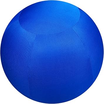[Cover ONLY 30inch Blue Ball Cover for Dog & Horse Toy Balls, Zipper-Free Auto-Seal Design with Waterproof Oxford Fabric, Double-Stitched, Machine Washable, Odorless, Durable Horse Ball Cover