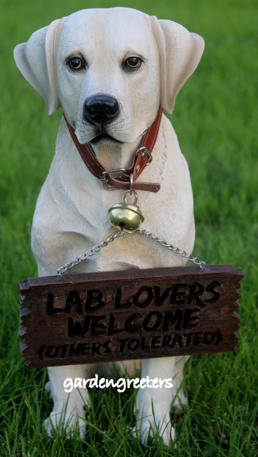 Yellow Labrador Retriever Statue Figurine Dog Statue