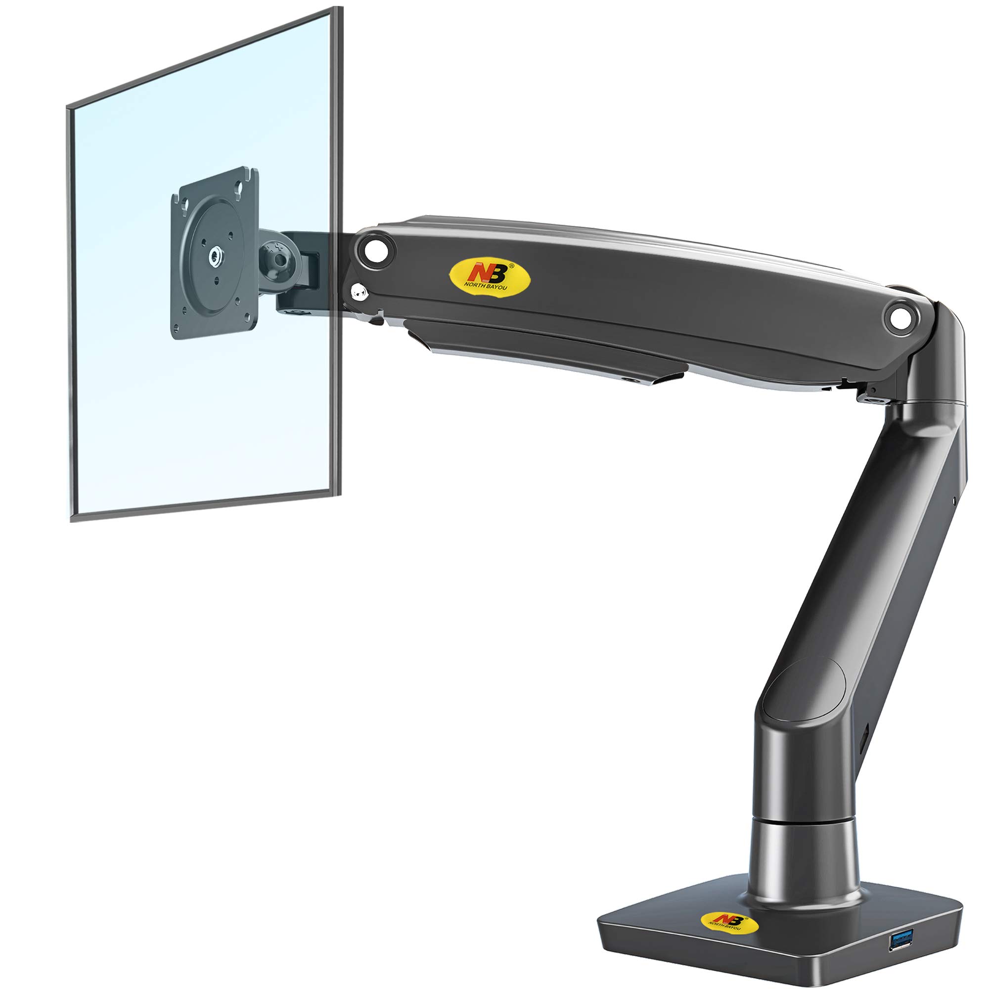 NB North Bayou Monitor Desk Mount with Articulating Gas Spring Monitor ...