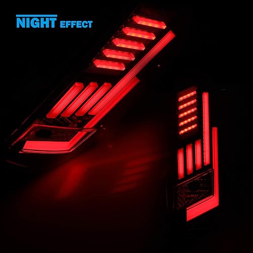 Miniatura 6 de WOLFSTORM Conjunto de repuesto de luces traseras Toyota Tundra, luces traseras LED para Toyota Tundra Pickup 2014-2020, 1 par (lente transparente)