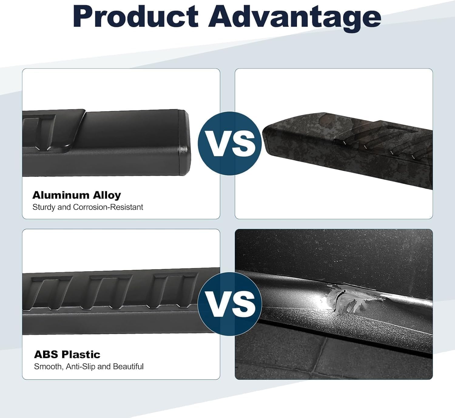 Perfit Liner 6'' Running Boards Compatible with 2015-2026 Chevy Colorado/GMC Canyon Crew Cab 4 Full Size Doors Black Aluminum Alloy Side Steps Rails Nerf Bars 6 inches