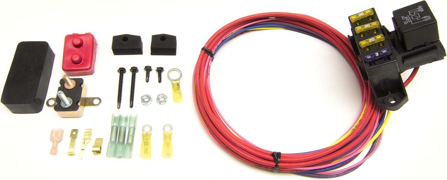 Painless Performance 70203 Cirkit Boss Weather Sealed Auxiliary Fuse Block, 3-Circuits (1 Constant/2 Ignition)