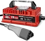 15 AMP Golf Cart Charger for 48 Volt EZGO RXV & TXT with 3 Pin Triangular Plug-Lead Acid Battery