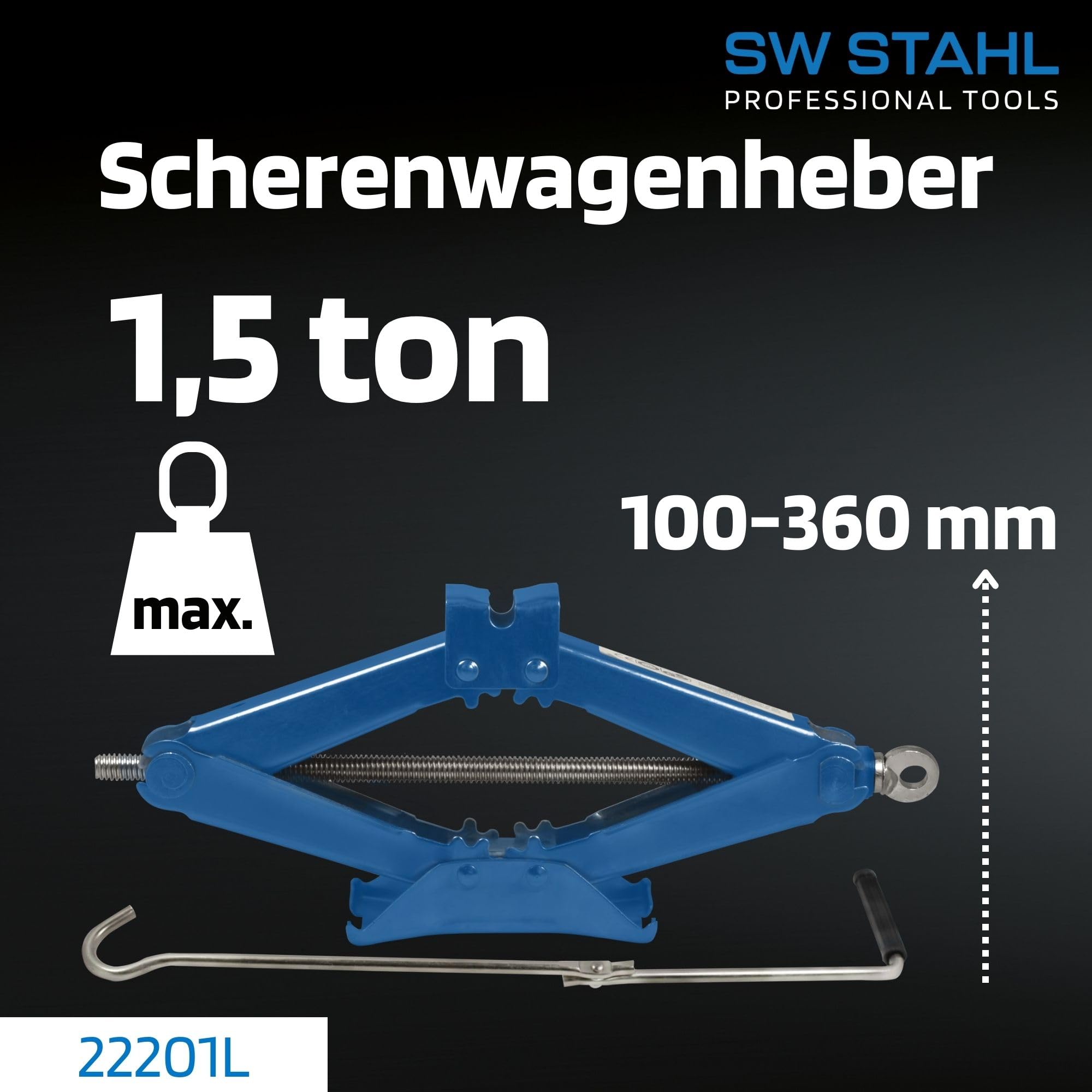 SONIC 48031 Aluminium stalen krik | 1,5 Ton | Automotive Line SONIC 48031 Aluminium stalen krik | 1,5 Ton | Automotive Line
