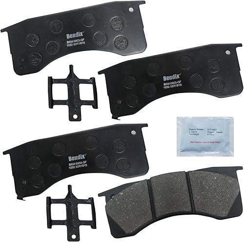 Miniatura 119 de Bendix Fleet Metlok MKD1770FM Pastillas de freno delanteras semimetálicas para Ford Expedition 2017-2010, F-150 2017-2010, Lobo 2020-2009, Lincoln