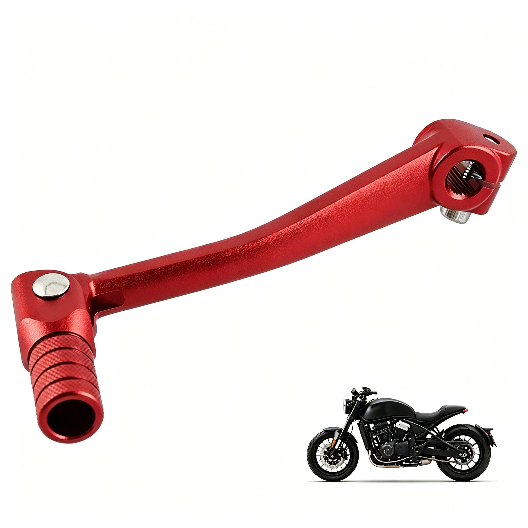 UTLODY Motorcycle Gear Shift Lever for Honda Giorno 2000-2026, Foldable Aluminum Alloy Durable Peg Shifter Accessories(Red)