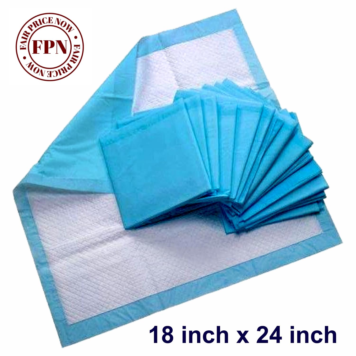 Disposable Underpads, 18 x 24 inches, 600 Count, Super Absorbent, Leakproof, Quick Drying, for Babies, Pets, Adults