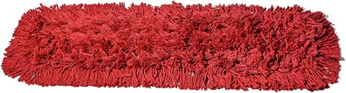 Miniatura 18 de Cabezal de repuesto para trapeador de polvo comercial, 60 x 5 pulgadas, cabezal de fregona reutilizable de nailon de algodón, repuesto de fregona