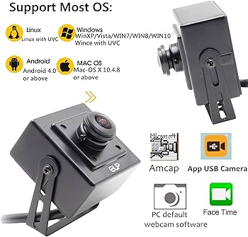 Amazon.co.jp: ELP 200万画素 広角ウェブカメラUSB 1080P 産業用途で