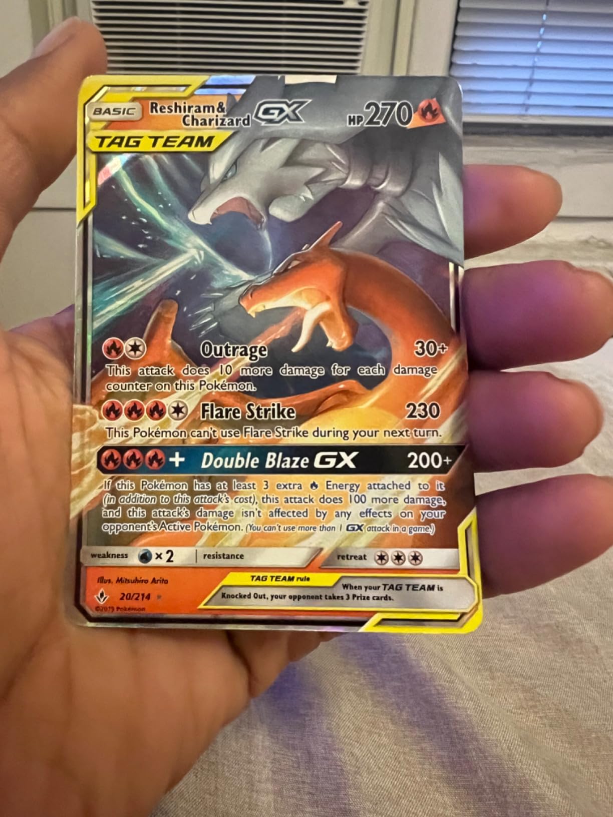 Pokemon - Reshiram & Charizard Tag Team GX - 20/214 Chile | Ubuy