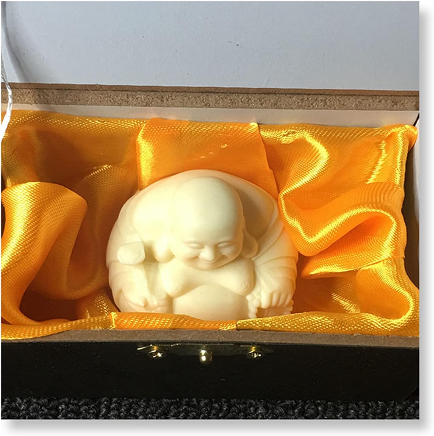 statuetka Buddy, Mini szczęśliwy śmiejący się Budda, duży brzuch, figurka szczęśliwego Buddy