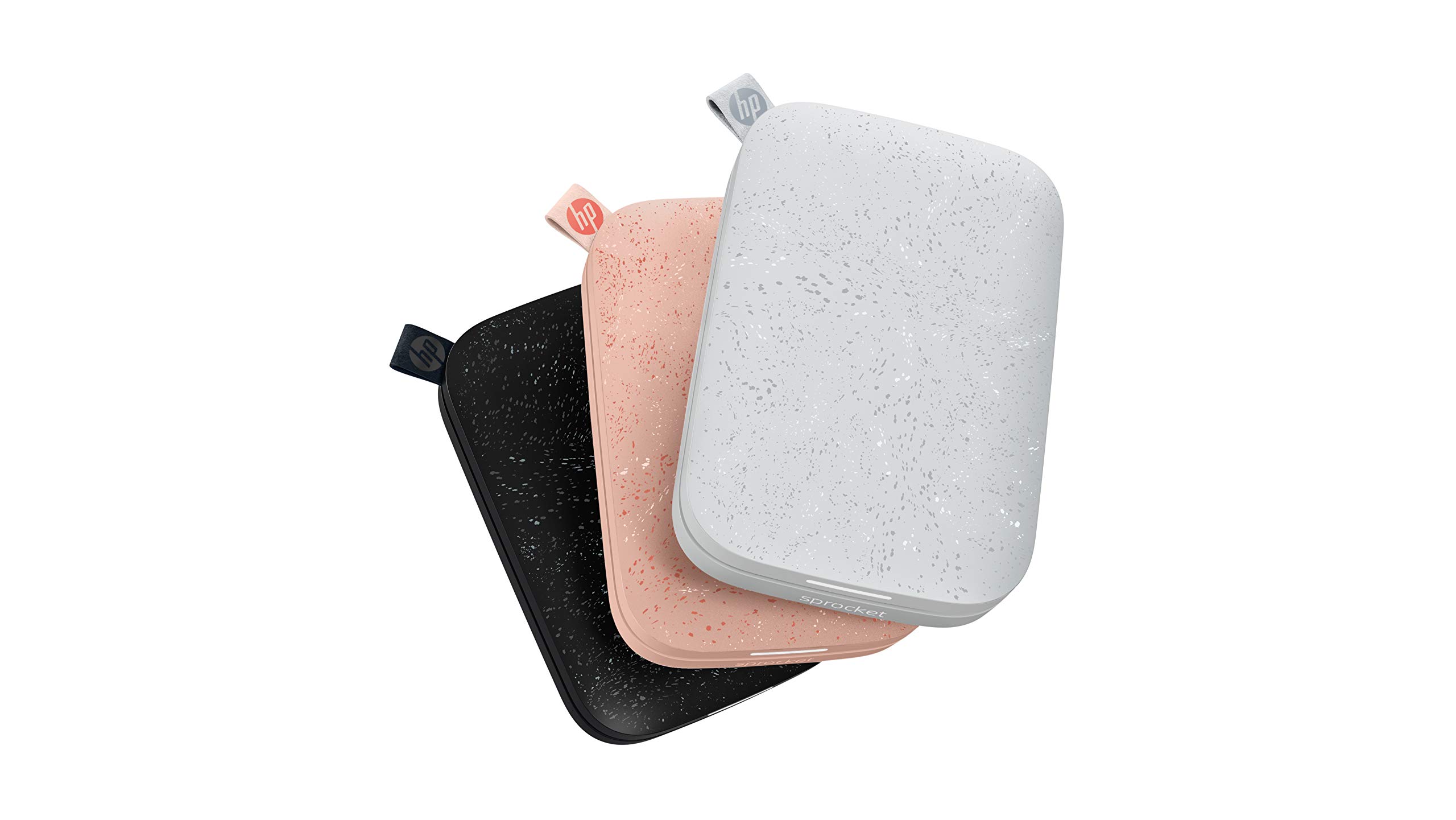 HP Sprocket 200 - Impresora fotográfica portátil (tecnología de impresión Zink, Bluetooth, fotos 5 x 7.6 cm), blush