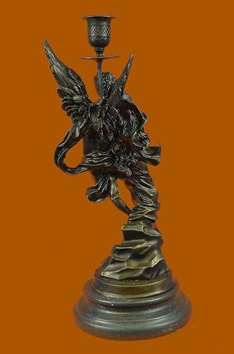 Miniatura 4 de Decoración de regalo Mármol Bronce Escultura Ángel Psique y Eros Estatua Figura Cupido