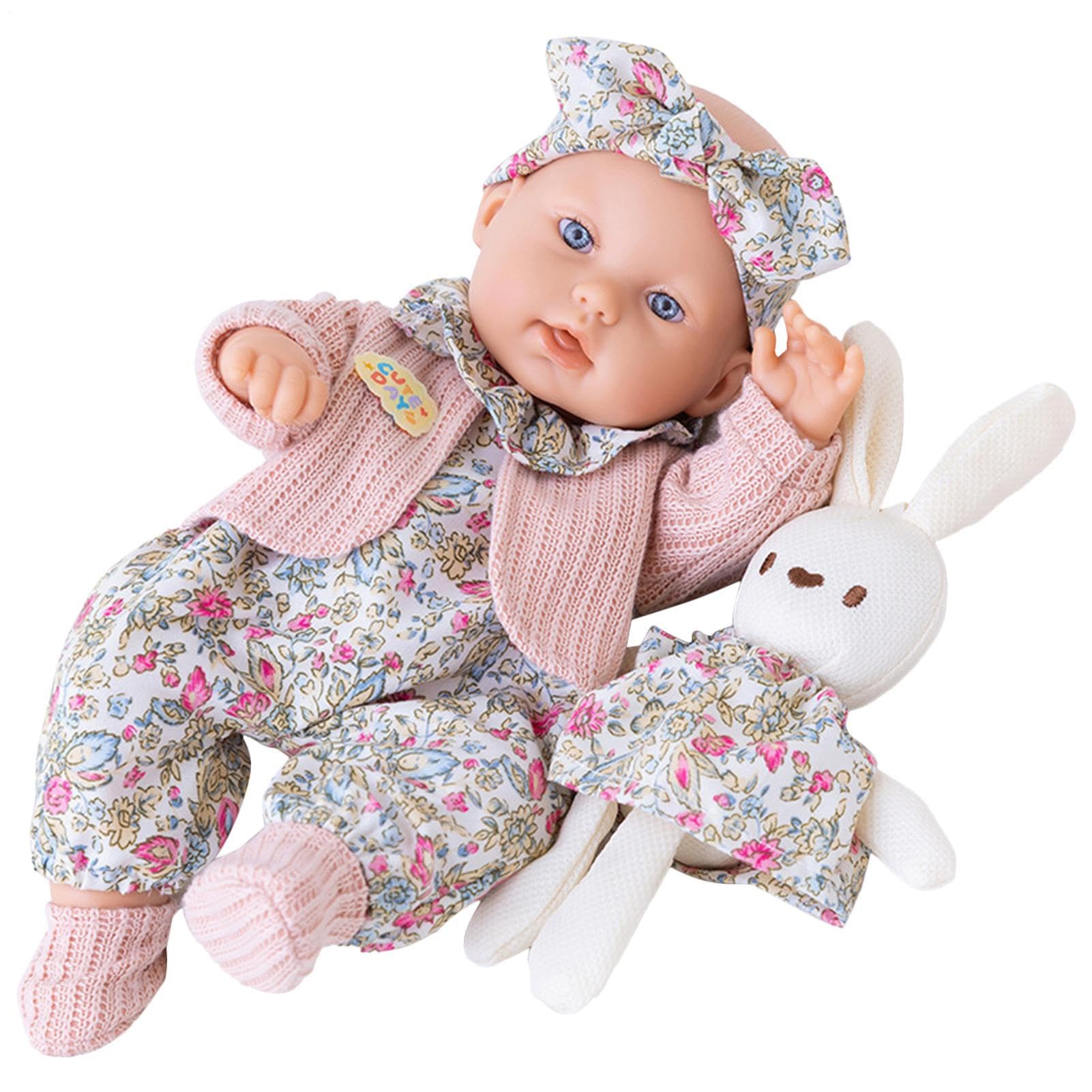 Yaztauho Realistic Baby | Real Life Full Body Baby Dolls 12 inch - Cute Companion Soft Toys for Age over 3 Christmas Birthday Holiday Bedtime Role Play Girls Boys Bedroom
