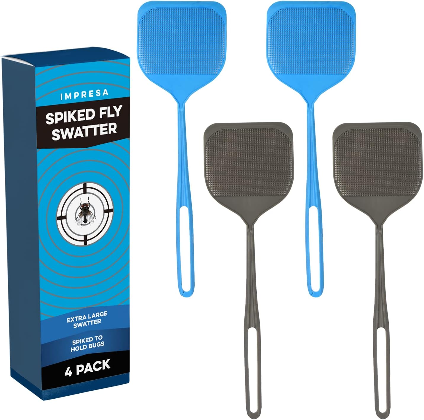 (8 Pack) Fly Swatters,Large Bug swatter That Work for