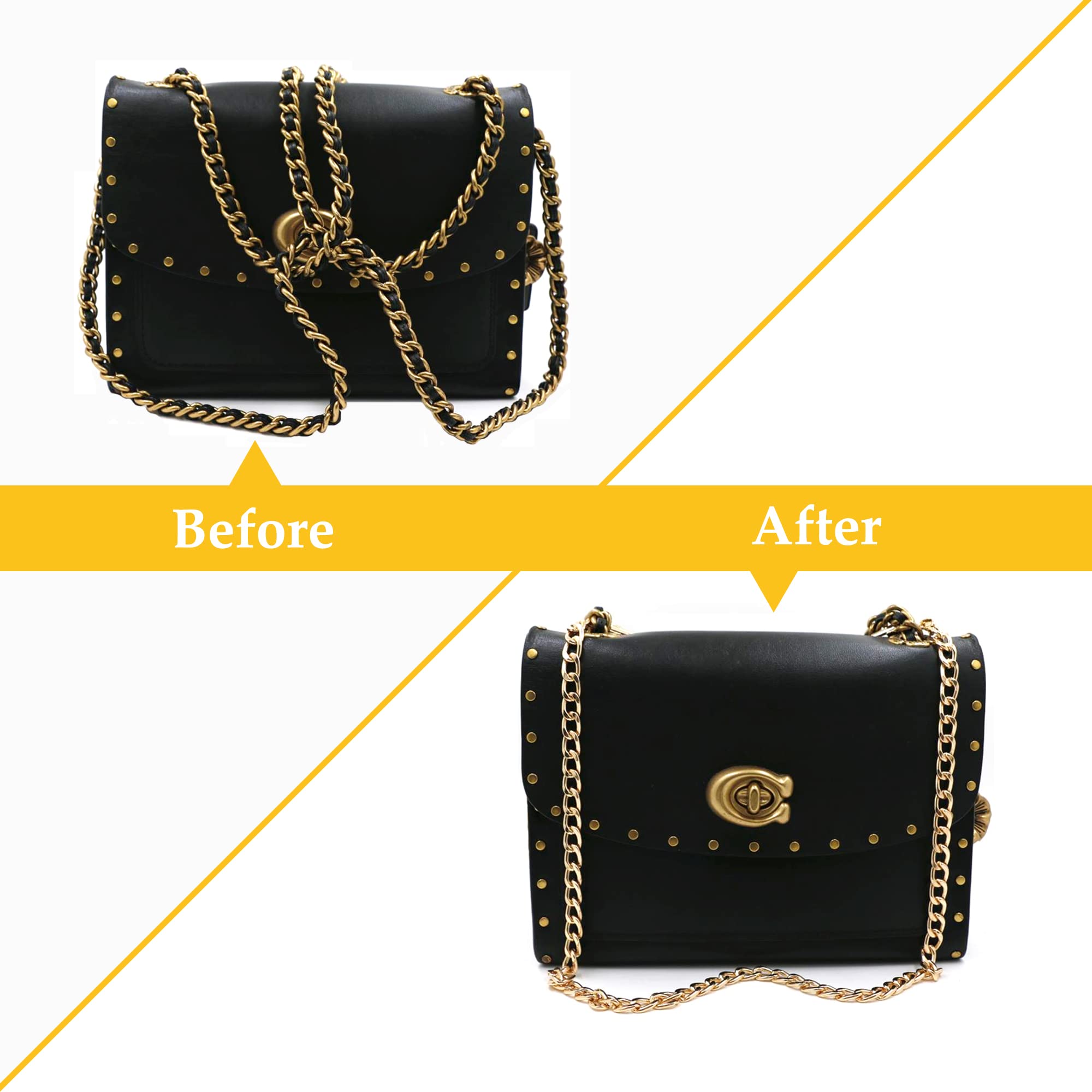 CiciIng Cadena para Bolsos de Oro, dorado, 60