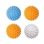 Bienstylife Reusable Laundry Dryer Balls Plastic Fabric Softener Dryer Balls Eco Friendly Alternatives Soften and Fluff Laundry Wrinkle Release (Golden State)