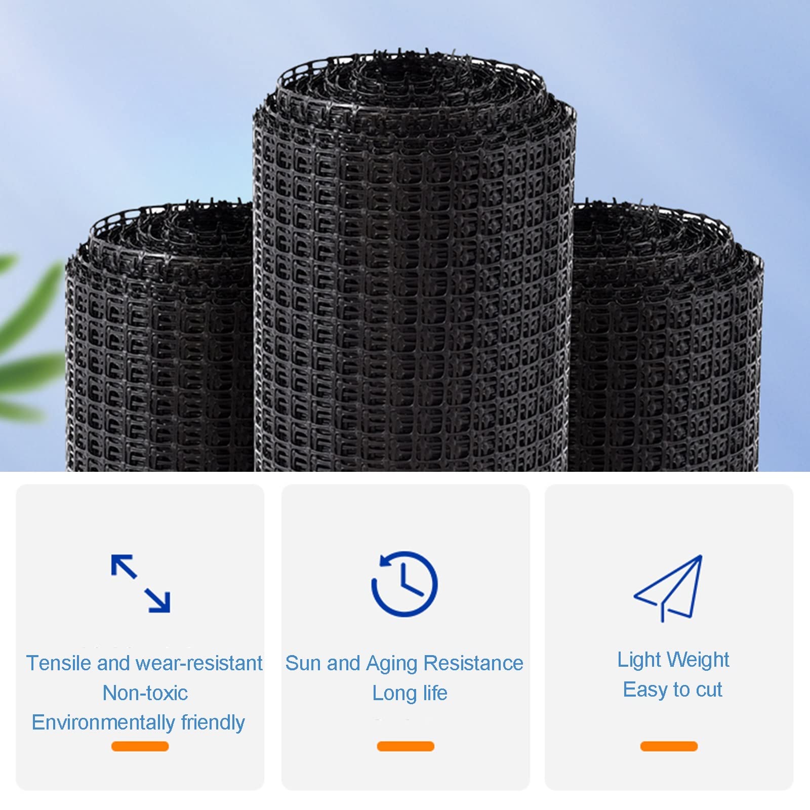 Recinzione Di Sicurezza Plastica PotatoLife - Rotolo 1.2x300m Con 100