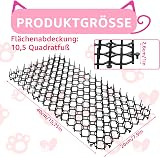 Oungy Lot de 20 grilles d'épines contre les chats - 40 x 20 cm - Répulsif pour chat - Avec pointes - Noir - Tapis anti-martres - Pour jardin - Vainqueur du test - Grille pour l'extérieur - Protection - 2