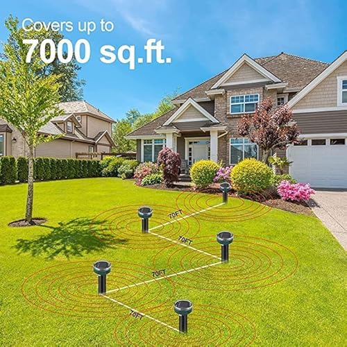 Mole Repellent For Lawns, Gopher Repellent Ultrasonic Solar Powered Waterproof Vole Repellent Gopher Repellent For Garden And Yard #TOP3