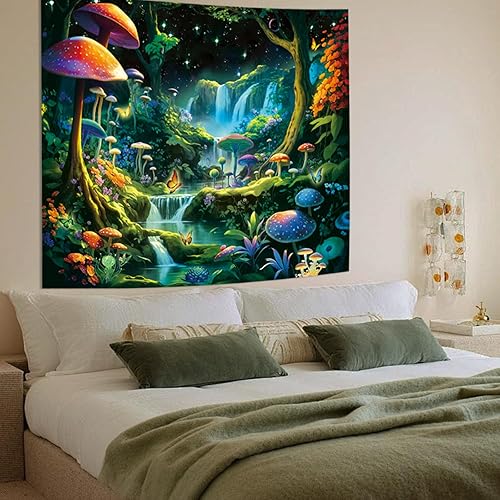 Miniatura 3 de Tapiz decorativo de pared de guepardo para dormitorio de hombres y chicos, genial estampado de animales salvajes, divertidos tapices para colgar en