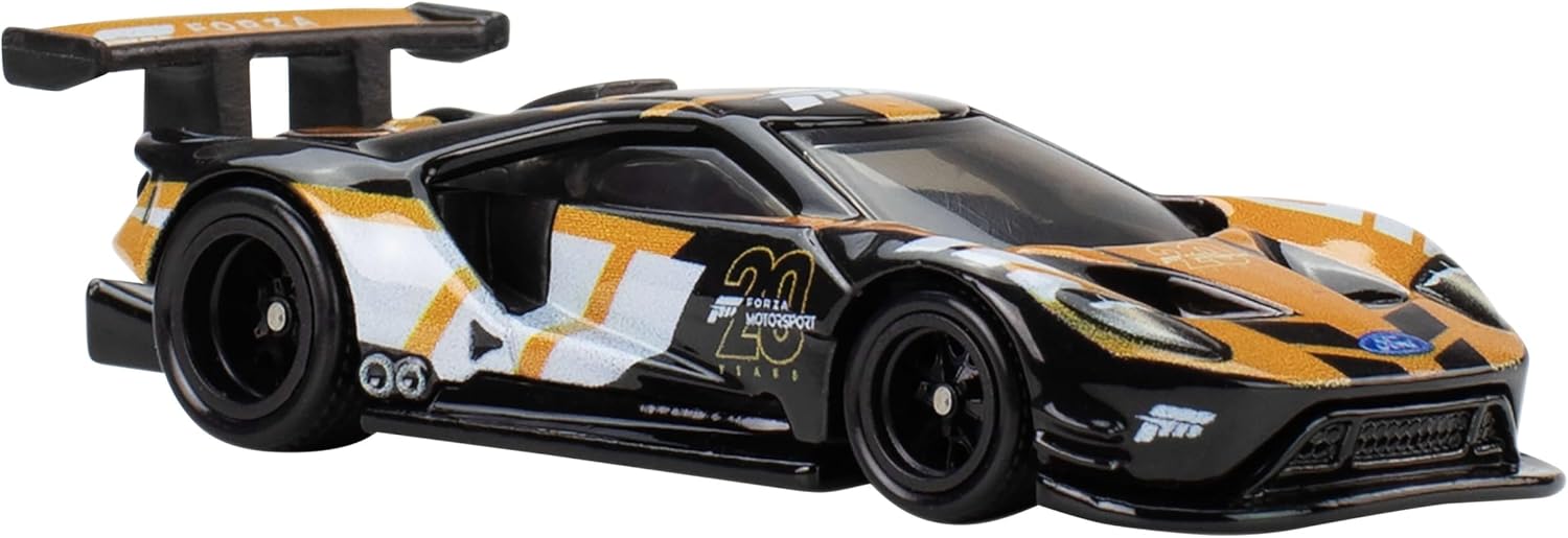 Hot Wheels Premium Pop Culture Forza 2016 Ford GT Race/Course 1:64 Scale Die-Cast Car, Metal Body & Real Riders Tires, Collector Vehicle JBL67