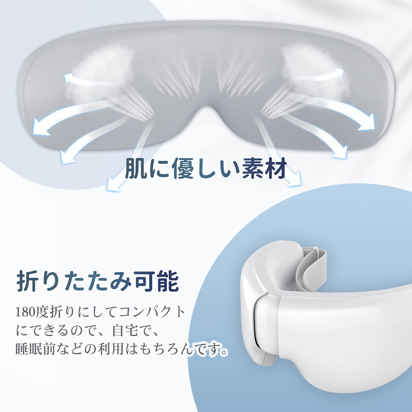 Amazon | ANLAN アイウォーマー 小型 折りたたみ式 ホワイト | ANLAN