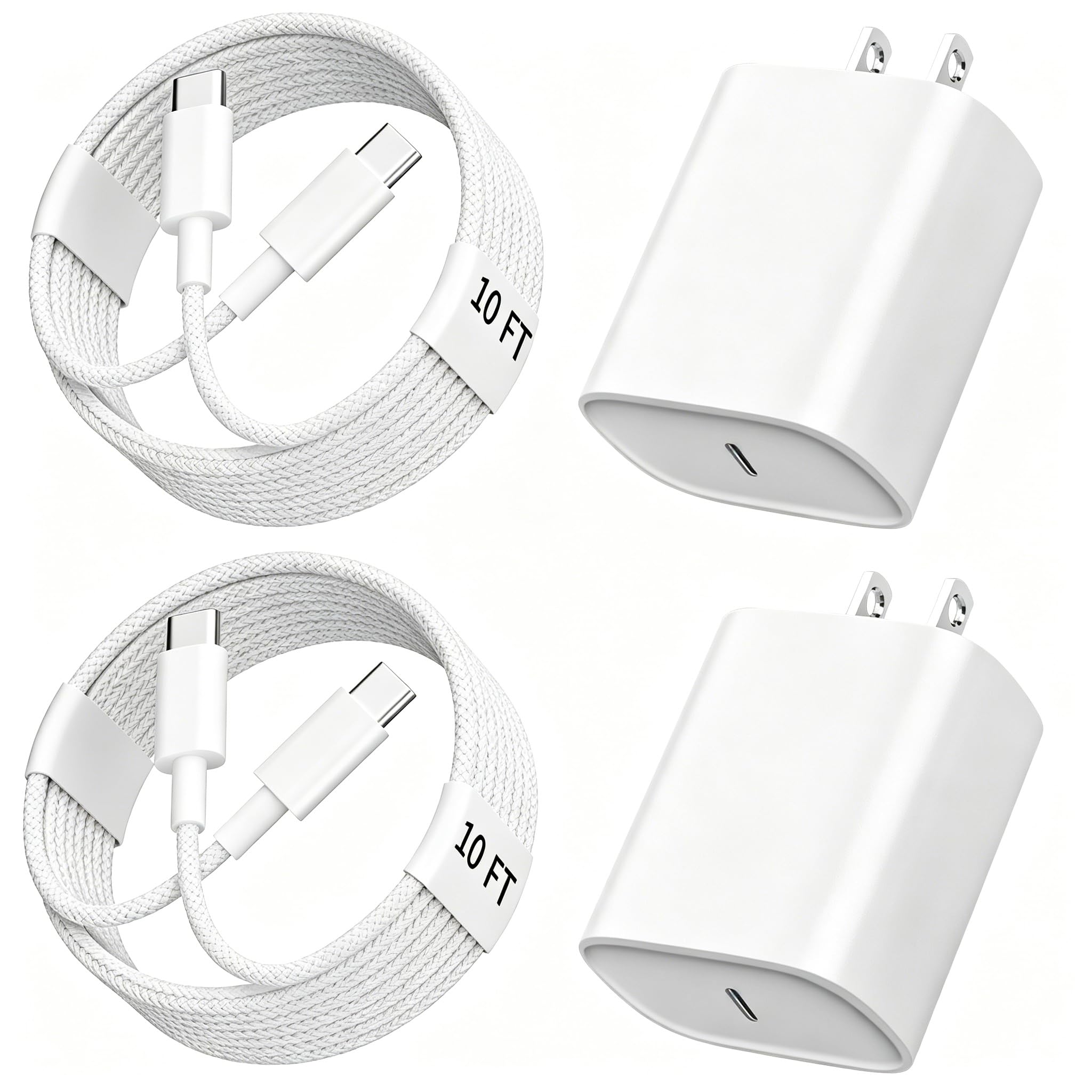 Ubearkk Cavo di ricarica rapida e intrecciato da USB C a Usb-C da 3 m, compatibile con iPhone 15, iPhone 16 Pro, iPhone 16 Plus, iPhone 16 Pro Max, Iphone 15, Iphone 15 Pro Max, Iphone 15