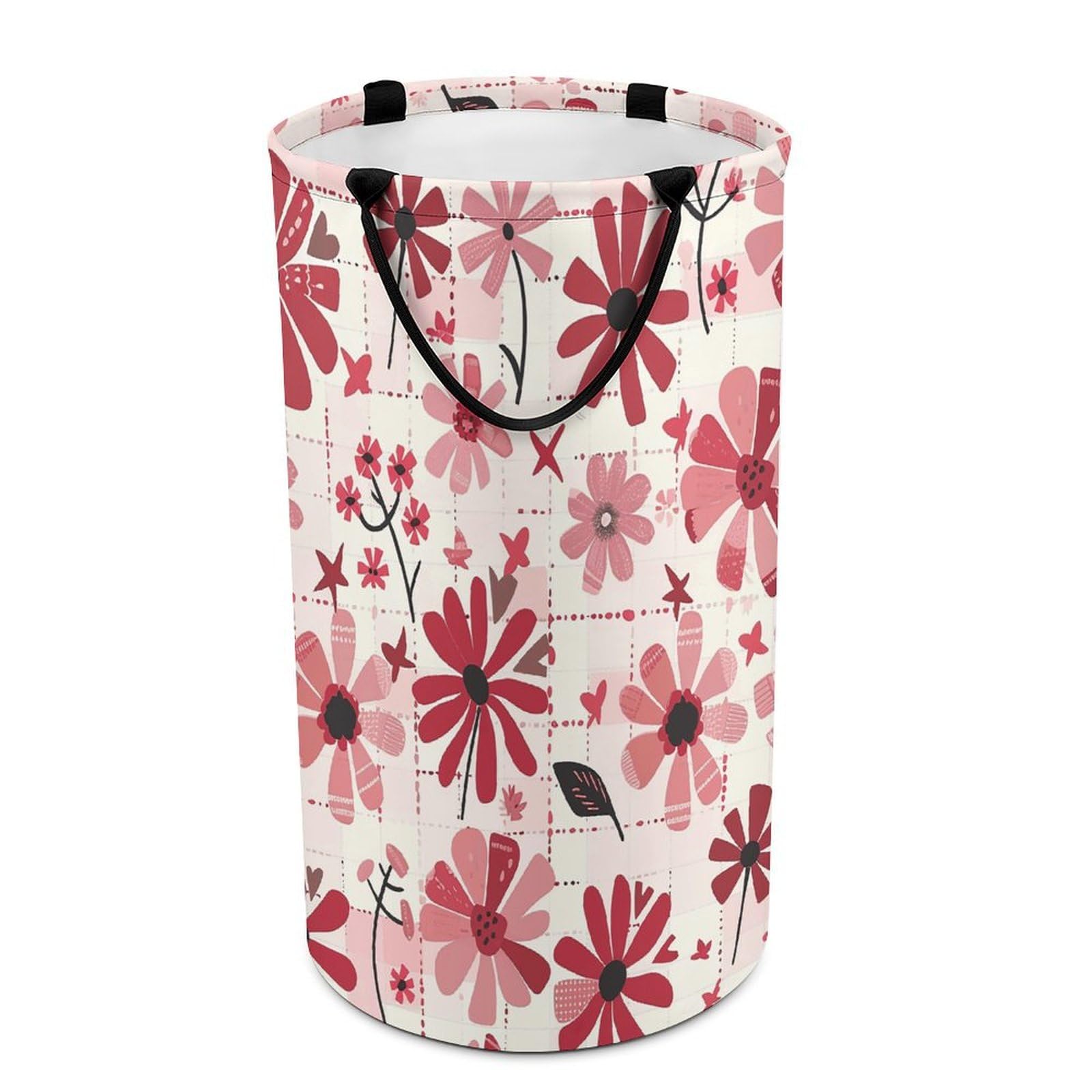 Grand panier à linge pour jouets carré et bac de rangement pliable rouge