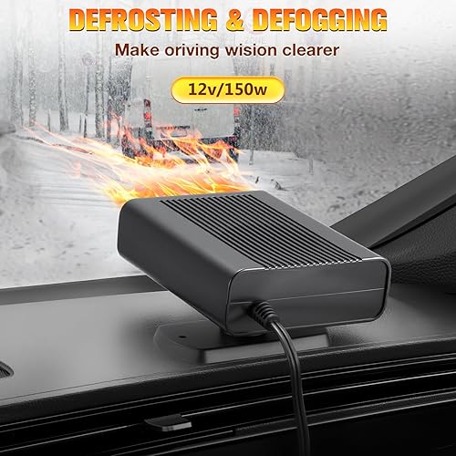 Miniatura 2 de Calentador de coche de 12 V, calentador portátil para automóvil, 2 en 1 calentadores de calefacción y refrigeración rápida que se conecta al