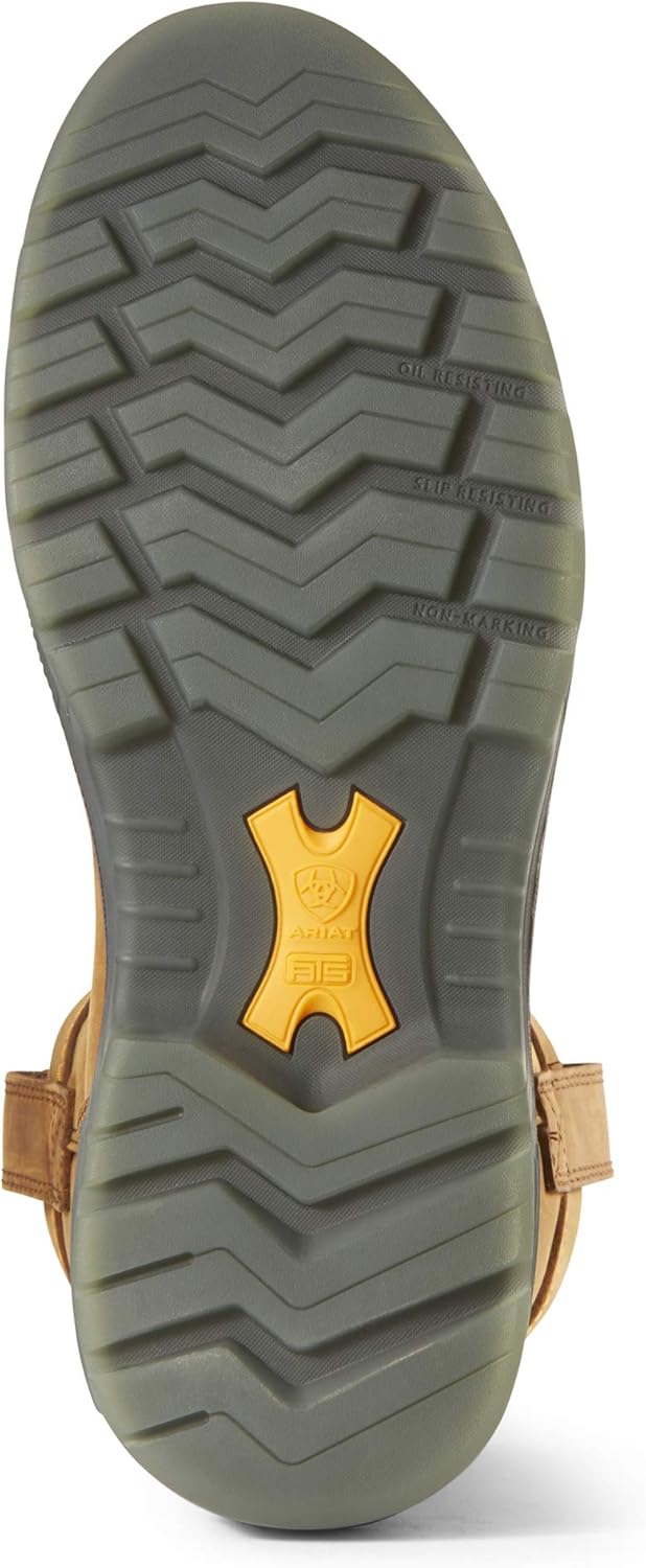 ARIAT Mens Turbo Pull-On Waterproof Carbon Toe Work Boot Aged Bark 8.5 - Image 3