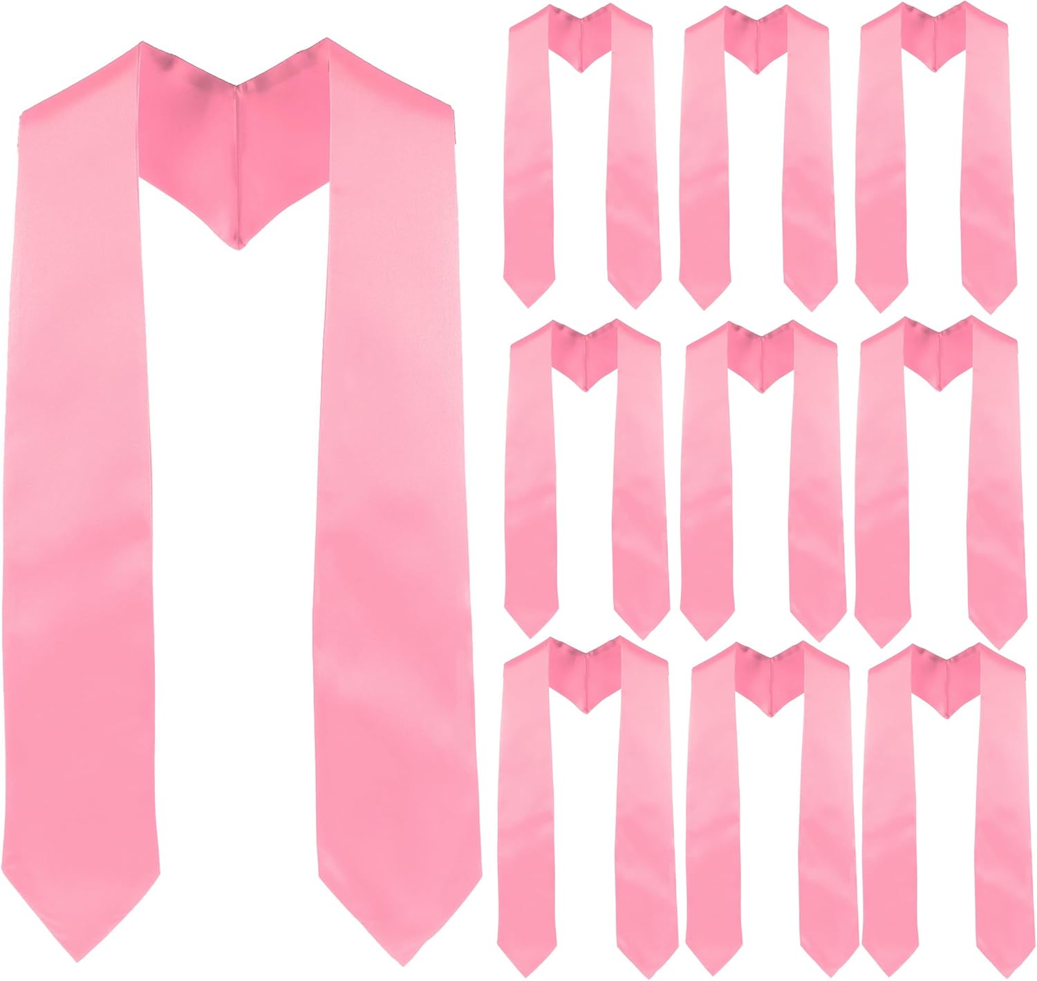 10 Pieces 72 Inch Graduation Stoles Bulk,Unisex Adult Plain Stoles,Sublimation Blank Graduation Stoles Sash