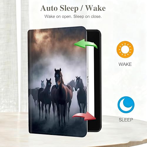 Miniatura 3 de Funda para Kindle de 10 generación 2019, funda ligera y ultrafina para Kindle de 10 generación, funda de piel sintética con soporte ajustable y