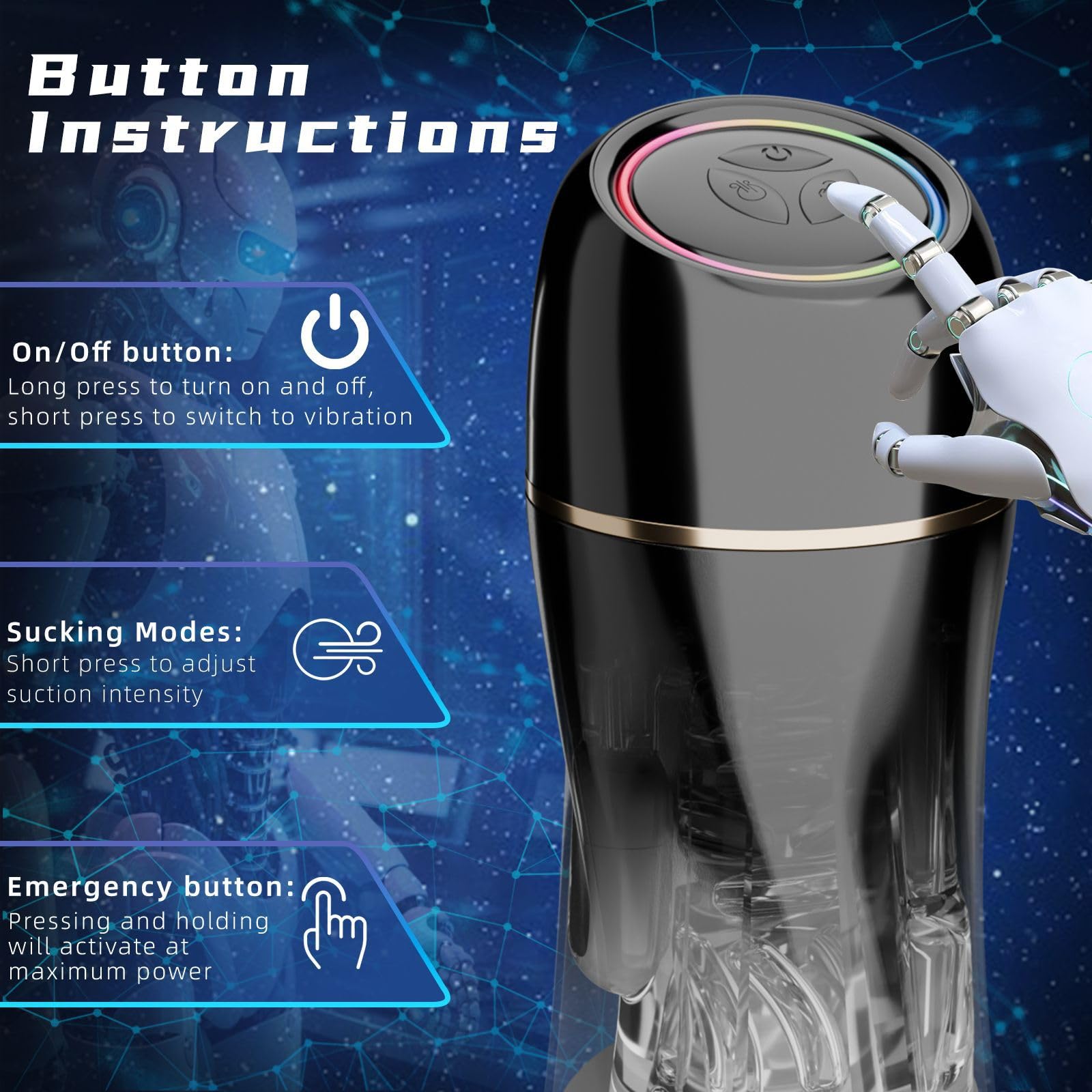 Male Masturbator Sex Toys for Men-Electric Automatic Thrusting Suction Vibrating masturbator Cup Male Sex Toys with 10 Modes, Pocket Pussy Vagina Blowjob Stroker (Gradiente preto) : Amazon.com.br: Sade e Bem-Estar Male Masturbator Sex Toys for Men-Electric Automatic Thrusting Suction Vibrating masturbator Cup Male Sex Toys with 10 Modes, Pocket Pussy Vagina Blowjob Stroker (Gradiente preto) : Amazon.com.br: Sade e Bem-Estar