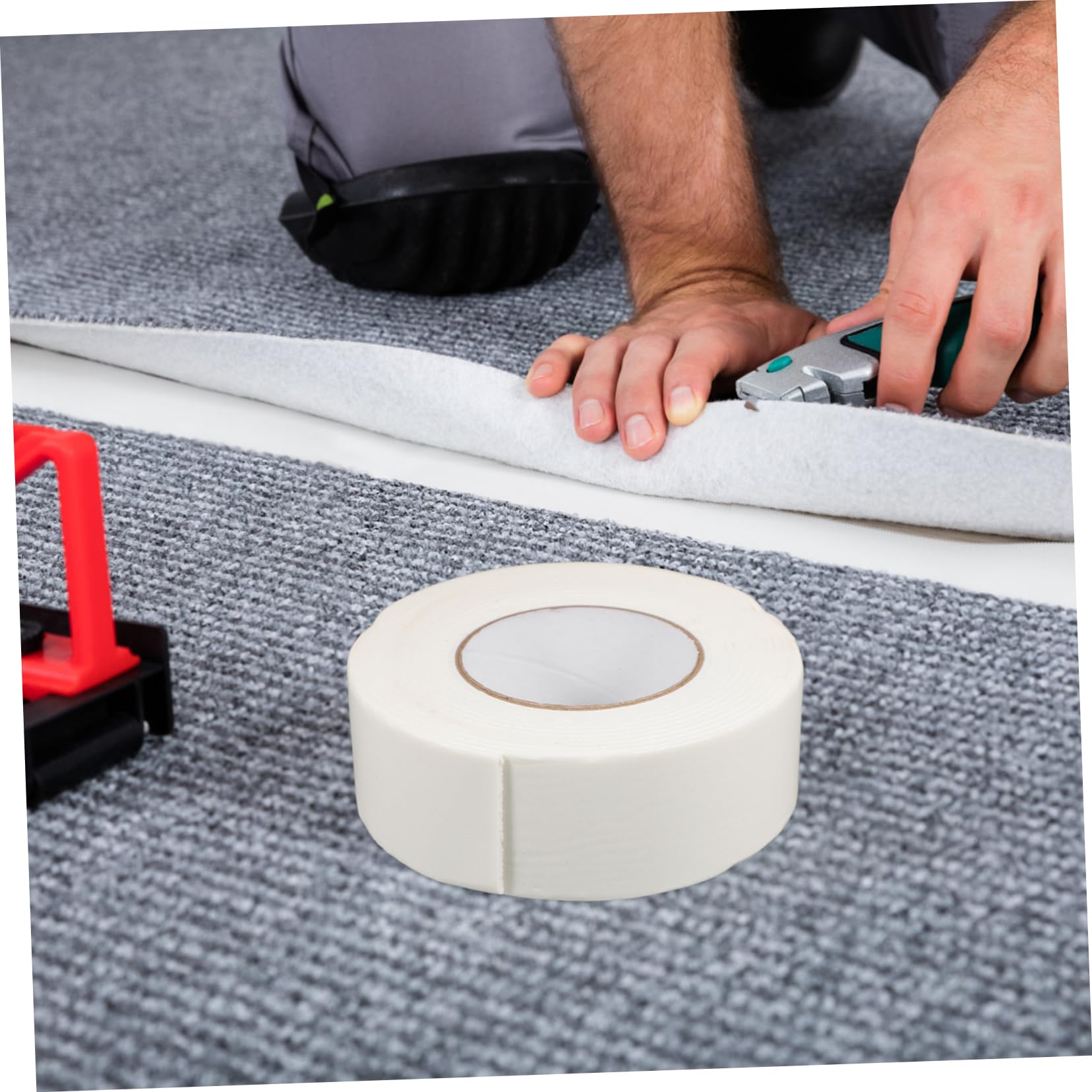 Ruban Adhésif Double Face Mousse 2,5 mm x 50 mm x 5 M Blanc Résistant à L'humidité