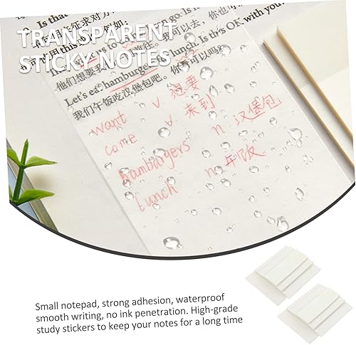 Miniatura 4 de STOBOK 2 blocs de notas transparentes, 8 blocs de tareas semanales, novedad, álbum de recortes, notas recordatorias, pestañas adhesivas