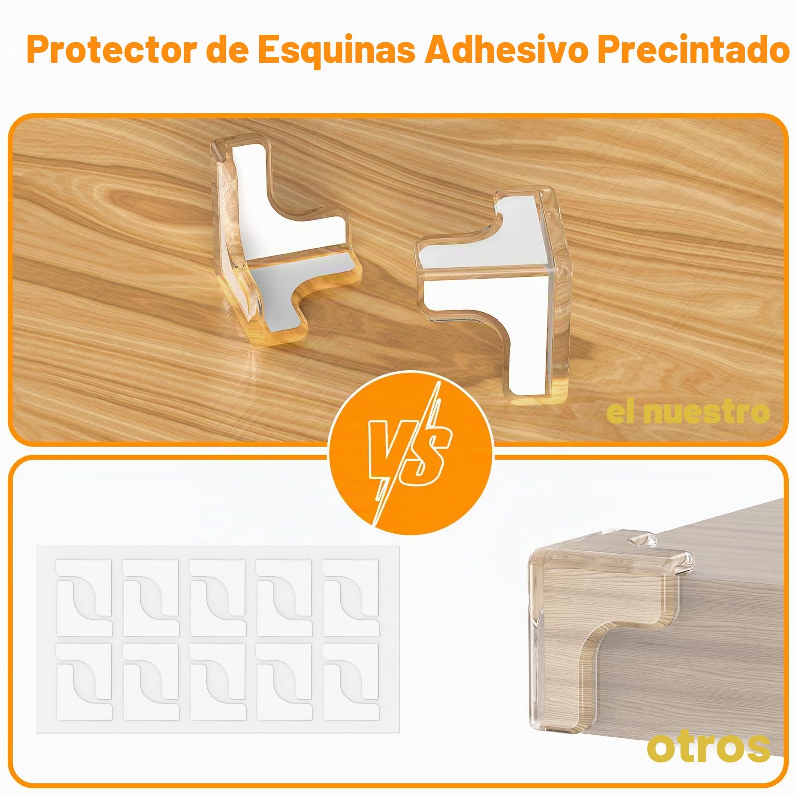 Protector Esquinas Bebe, 12pcs Esquineras Protectoras Bebe,Protector Esquinas Muebles Protege Esquinas Cubre Esquinas Bebe Esquineros Protectores Bebe con Adherencia Superfuerte