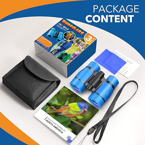 Miniatura 8 de Juguetes para niños de 3 a 7 años prismáticos LET'S GO! para niños con observación de aves manual de Navidad, regalos de cumpleaños para niños de 4,