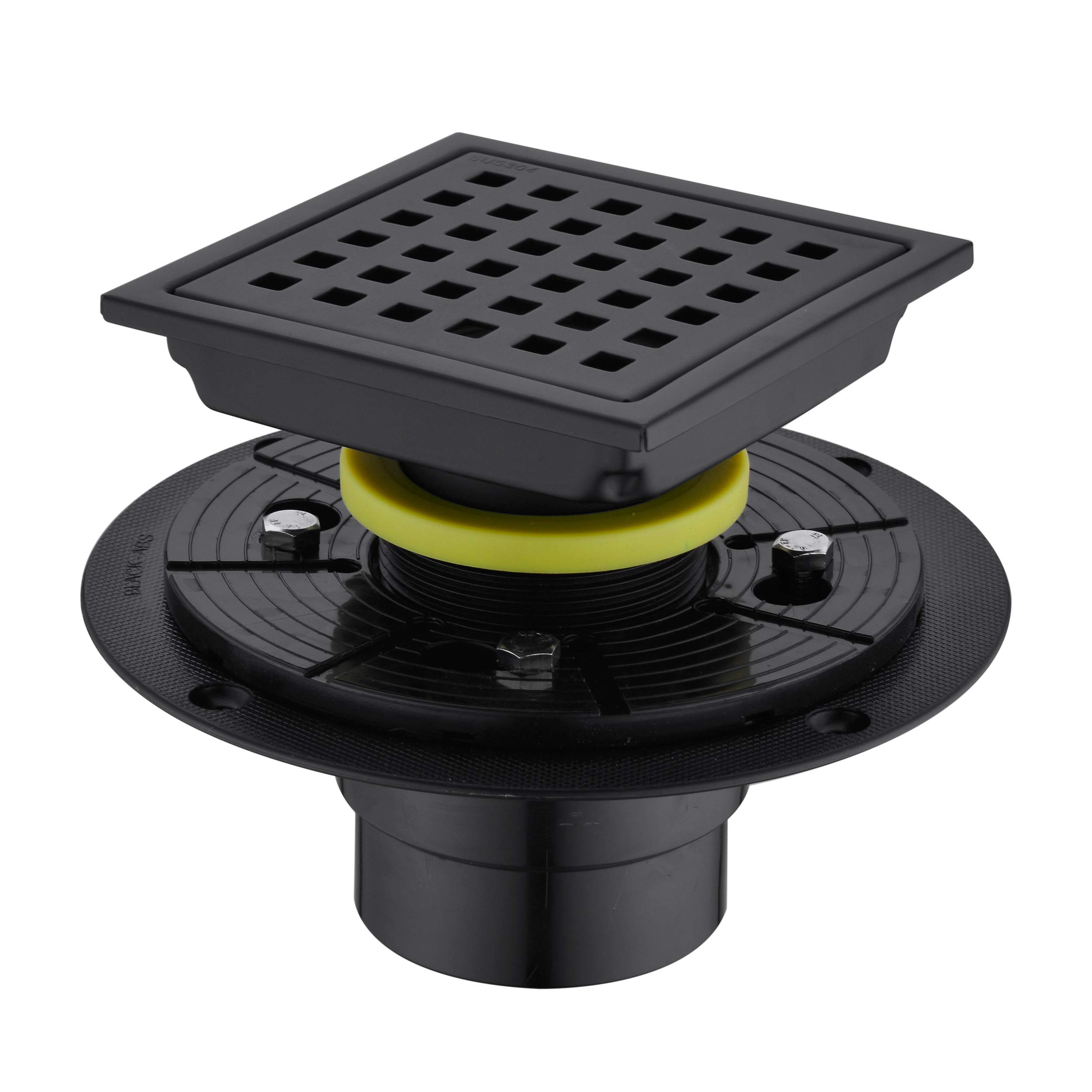 Buy Orhemus 4 Inch Square Shower Drain with Adjustable Shower Drain